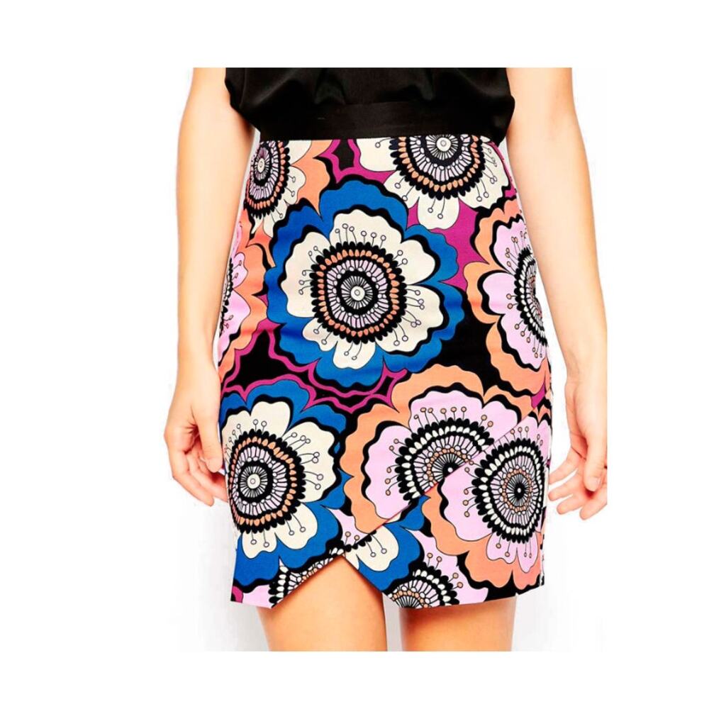 CLOSET LONDON Floral Pencil Skirt // 10